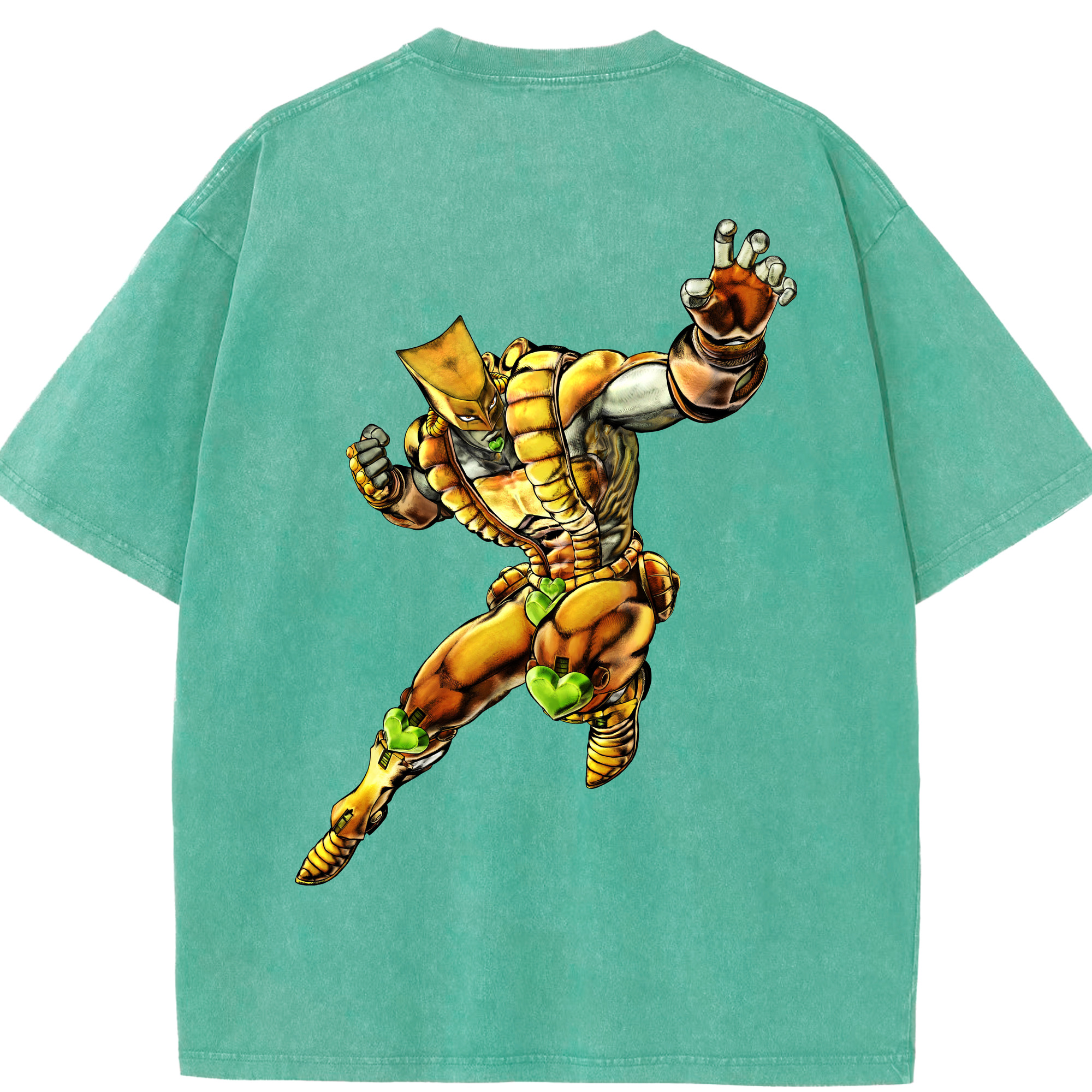 （画像用） ジョジョの奇妙な冒険 ディオ?ブランドー JoJo's Bizarre Adventure Dio Brando 綿100% ヴィンテージ風 半袖Tシャツ（背面プリント）